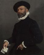 Giovanni Battista Moroni Portrait of a Man holding a Letter